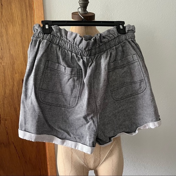 CALLIPYGIAN sz L Gray Paper Bag Shorts from Opening Ceremony Cotton - Picture 2 of 4